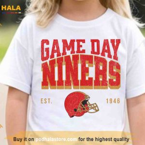 Kids Niners Football Game Day Shirt, San Francisco 49Ers Apparel