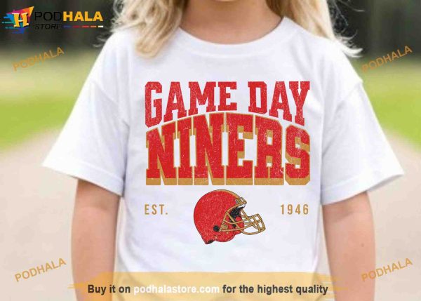 Kids Niners Football Game Day Shirt, San Francisco 49Ers Apparel