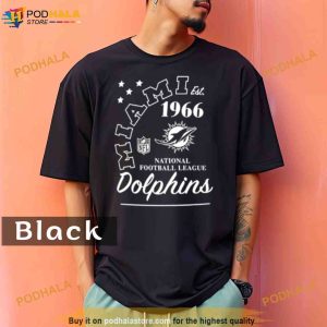 Miami Dolphins Est 1966 National football League Comfort Colors Shirt 2