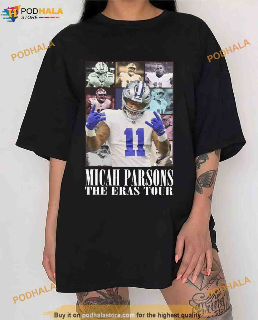 Micah Parsons Dallas Football Merch Shirt Vintage 90s Bootleg 