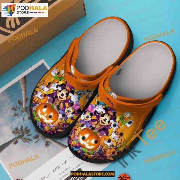 Mickey And Friends Halloween Night Crocband Clogs Crocs Shoes, Halloween Gift Ideas