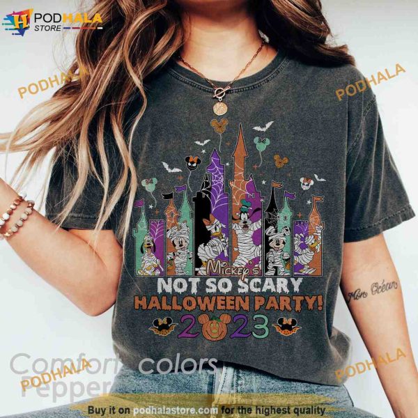 Mickey and Friends Disney Not So Scary Halloween Party 2023 Comfort Colors Shirt