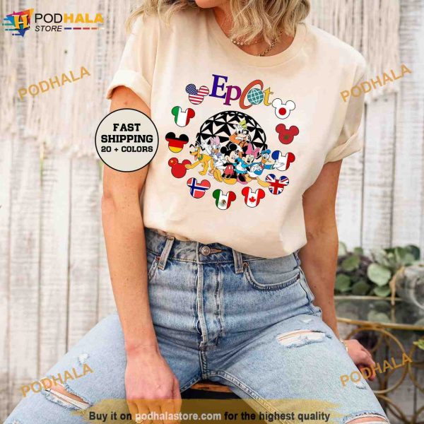 Mickey and Friends Epcot Shirt, Disney Epcot Shirt, Retro Disney Epcot Shirt