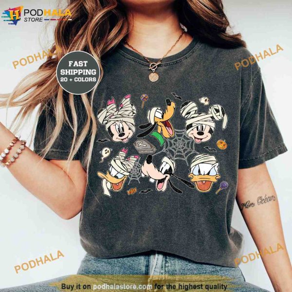 Mickey and Friends Halloween Comfort Colors Shirt, Disney Halloween Shirt