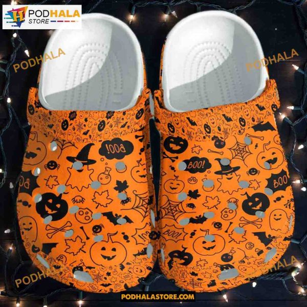 Monsters Ghost Halloween Crocs Shoes Crocband Clogs Gift For Kids