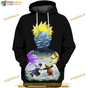 Naruto And Sasuke Final Battle Naruto Anime All Over Print 3D Hoodie, Gifts For Naruto Lovers