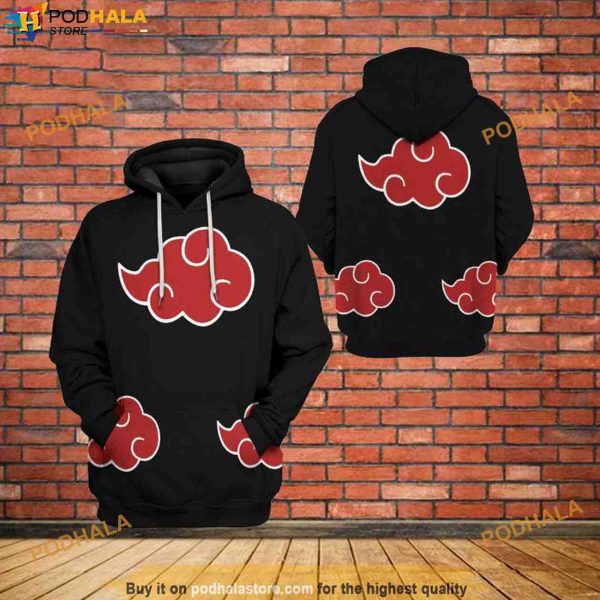 Naruto Cloud 3D Hoodie, Gifts For Naruto Lovers