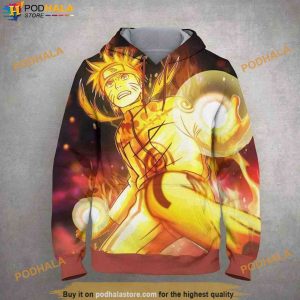 Naruto Gift All Over Print 3D Hoodie, Gifts For Naruto Lovers