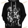 Naruto One Piece Dragon Ball Z Full Printing 3D Hoodie, Gifts For Naruto Lovers