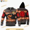 Naruto Running Ugly Christmas Naruto Anime Manga 3D Hoodie, Gifts For Naruto Lovers