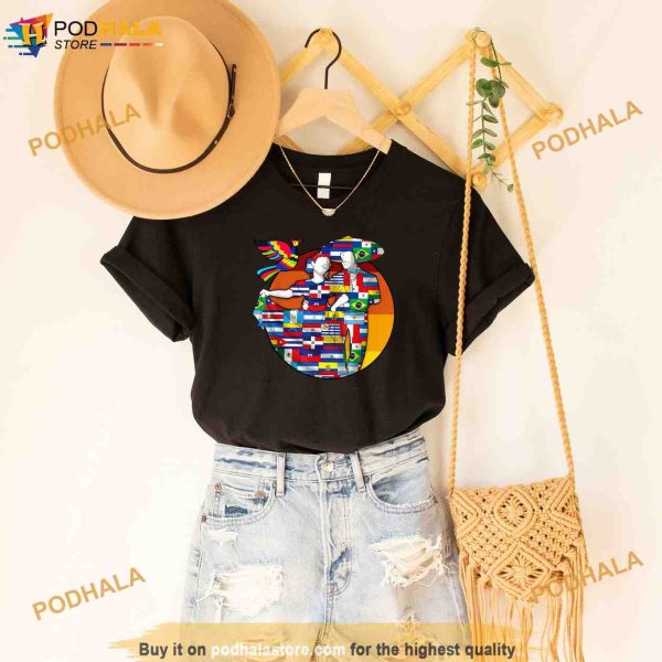 National Hispanic Heritage Month Flag Latino Costume Shirt