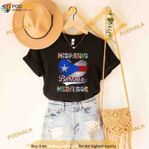 National Hispanic Heritage Month Shirt Puerto Rico Flag Boricua