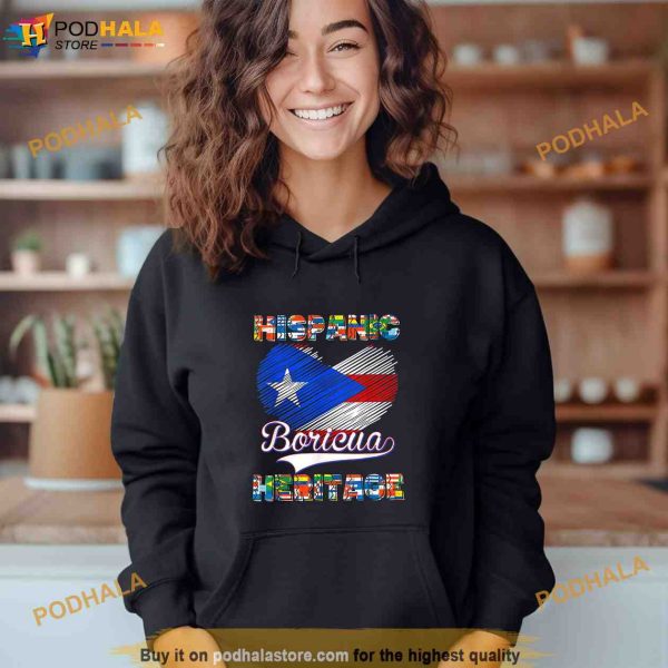 National Hispanic Heritage Month Shirt Puerto Rico Flag Boricua