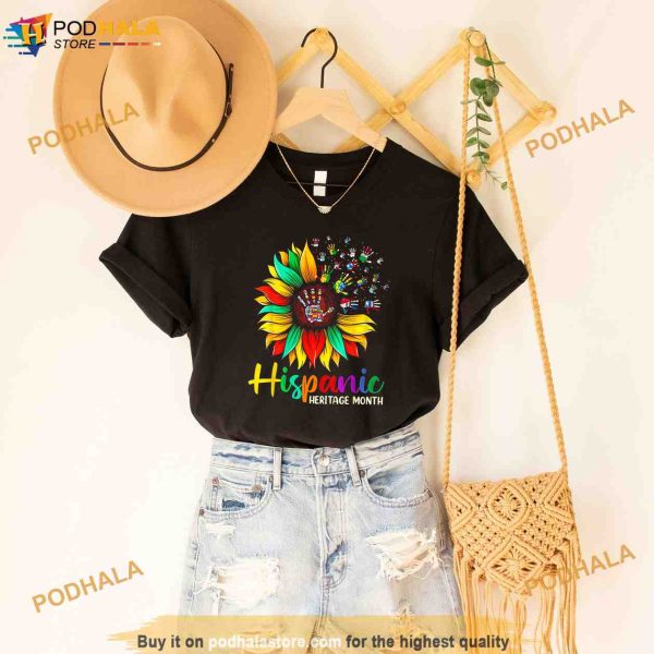 National Hispanic Heritage Month Sunflower All Countries Shirt