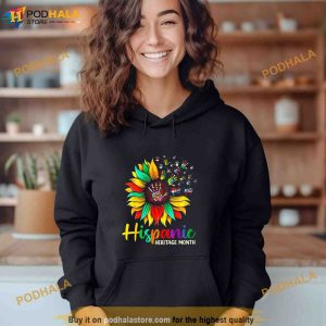 National Hispanic Heritage Month Sunflower All Countries Shirt 2