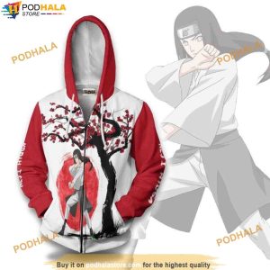 Neji Hyuga Hoodie Japan Anime Ninja Under The Sun, Gifts For Naruto Lovers