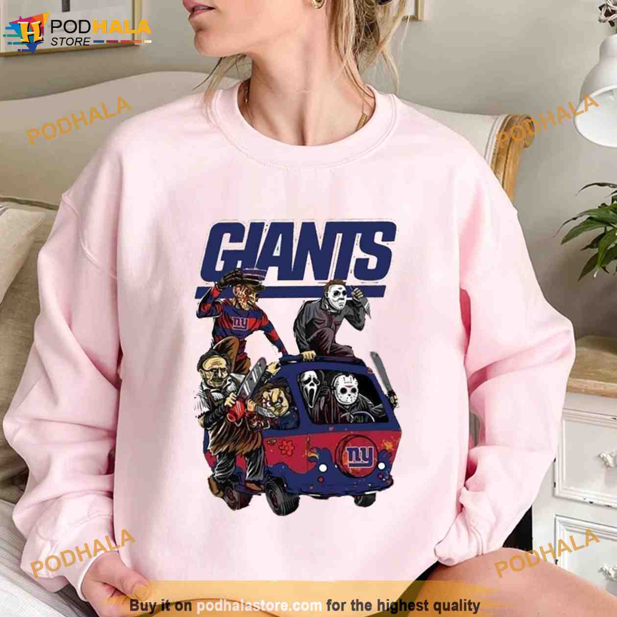New York Giants Football Horror Halloween Shirt For NFL Fans