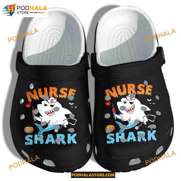 Nurse Shark Boo Costume Crocband Clogs Shoes Halloween Crocs