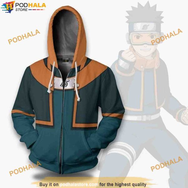 Obito Gennin Hoodie Nrt Clothes Anime Outfit, Gifts For Naruto Lovers