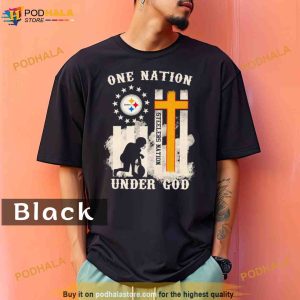 Pittsburgh Steelers One Nation Under God 2023 Comfort Colors Shirt 2