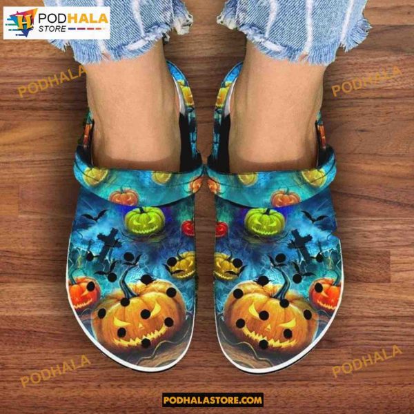 Pumpkin Cross Pumpkin Happy Occasion Clog Shoes Halloween Crocs