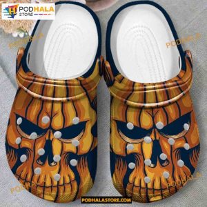 Pumpkin Skull Tattoo Clogs Crocs Shoes Gift For Halloween Thanksgiving