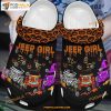 Pumpkins Jeep Girl Crocband Clog Shoes For Jeep Lover Halloween Crocs