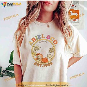 Retro Disney Mermaid & Co Est 1989 Shirt, Ariel Princess Shirt