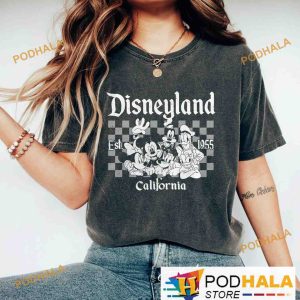 Retro Disneyland Comfort Colors Shirt Mickey Friends Holidays Disneyland Tees 2