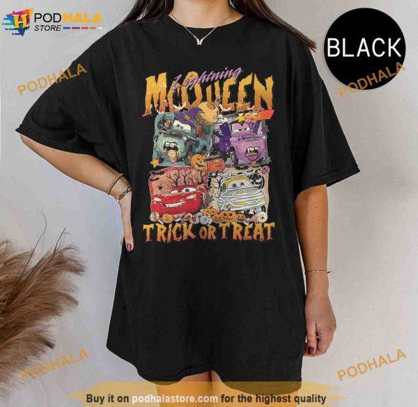 Retro McQueen Disney Halloween Comfort Colors Shirt, Disneyland Halloween Tee