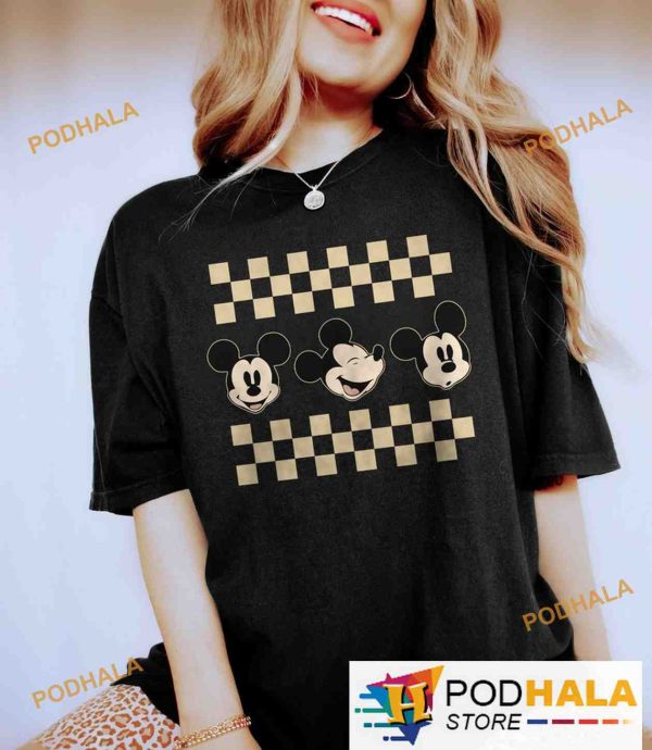 Retro Mickey Comfort Colors Shirt for Women, Disney Ear Unisex Disney Mickey Tee