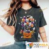Retro Mickey Minnie Halloween Comfort Colors Shirt, Mickey Friends Balloons Pumpkin Tee