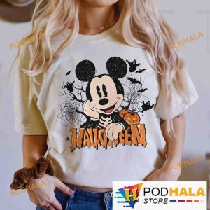 Retro Mickey Mouse Halloween Comfort Colors Shirt, Spooky Season Pumpkin Mickey