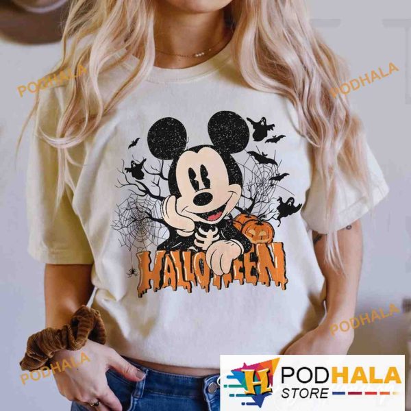Retro Mickey Mouse Halloween Comfort Colors Shirt, Spooky Season Pumpkin Mickey
