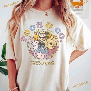 Retro Pooh & Co EST 1926 Comfort Colors Shirt, Disney Pooh Walt Disney World Tee