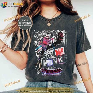 Retro Spider Punk Comfort Colors Shirt Spider Man Across the Spider Verse 2023 Marvel Fan Gift 2