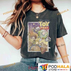 Retro Toy Story Comfort Colors Shirt, Woody Buzz Lightyear Disneyland Tee