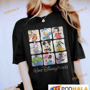 Retro Vintage Walt Disney World Comfort Colors Shirt, Mickey and Friend Family Shirt