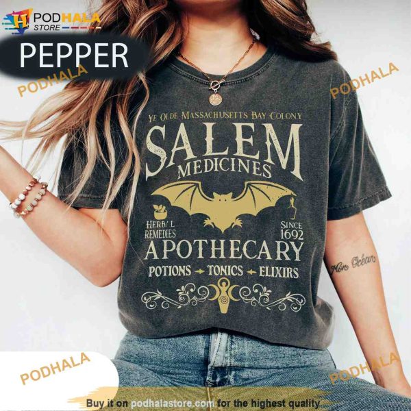 Salem Vintage Style Halloween Comfort Colors Shirt, Salem 1692 Tee
