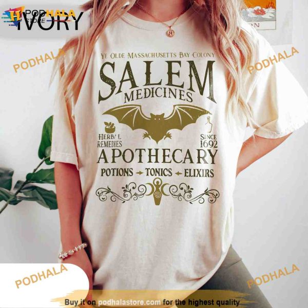 Salem Vintage Style Halloween Comfort Colors Shirt, Salem 1692 Tee