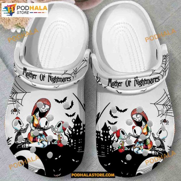 Sally Skellington Mother Of Nightmares Crocband Clogs Halloween Crocs