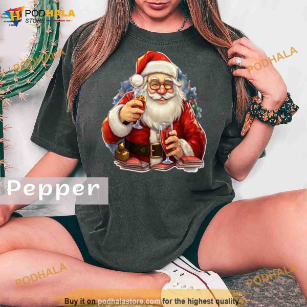 Santa Christmas Comfort Colors Shirt