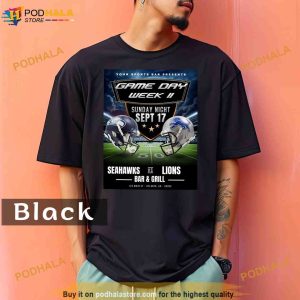 Seattle Seahawks Vs Detroit Lions Game Day Week II 2023 Comfort Colors Shirt 2