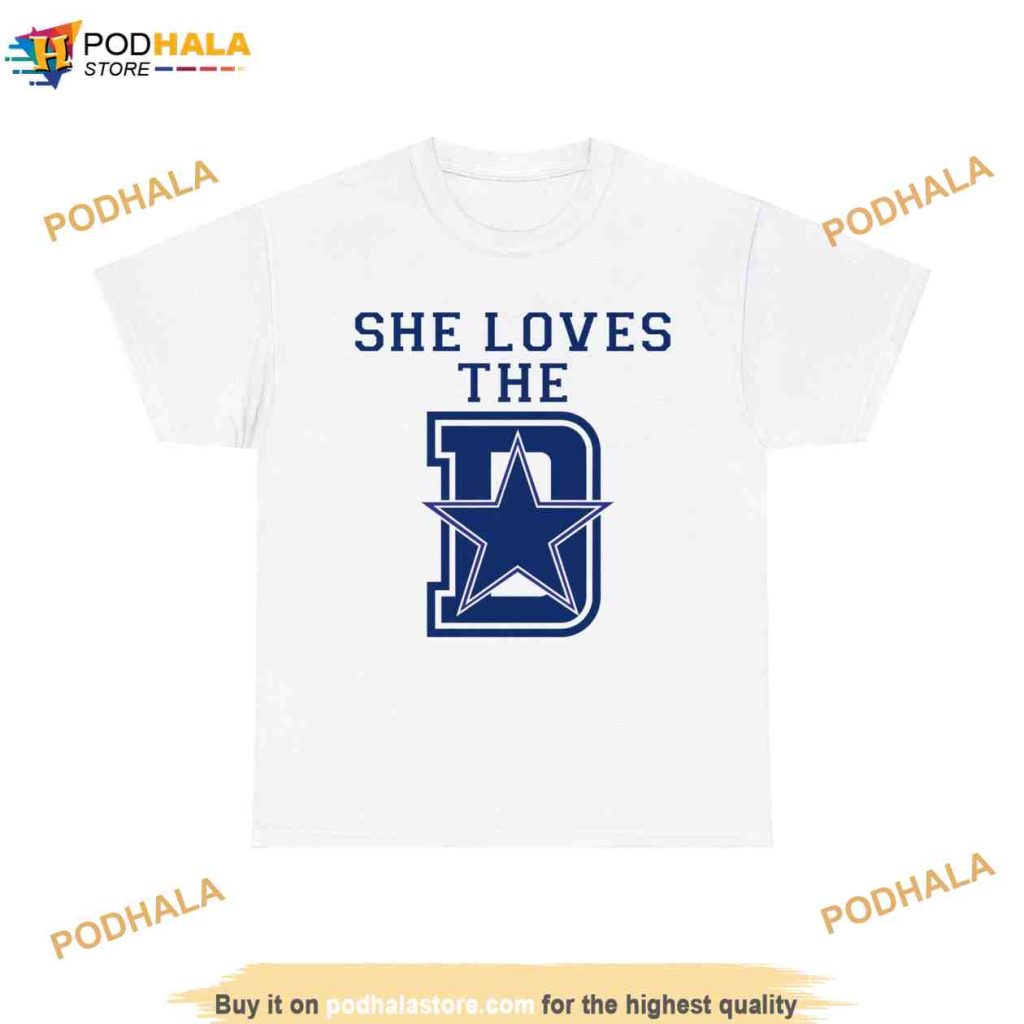 She Loves The D Dallas Cowboys Vintage Tee