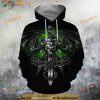 Skull Dragon Skeleton Wings Sword Halloween 3D Hoodie, Halloween Gifts For Kids