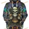Skull Guitar Full Printing Halloween 3D Hoodie, Halloween Gifts For Kids