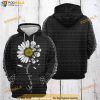 Skull Sunshine Daisy Halloween 3D Hoodie, Halloween Gifts For Adults