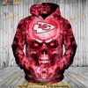 Skull Super Bowl Kansas NFL Football Halloween 3D Hoodie, Halloween Gifts For Adults