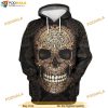 Skull Tattoos Full Printing Halloween 3D Hoodie, Halloween Gifts For Adults