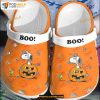 Snoopy Boo In The Pumpkin The Peanut Movie Crocband Clogs Halloween Crocs